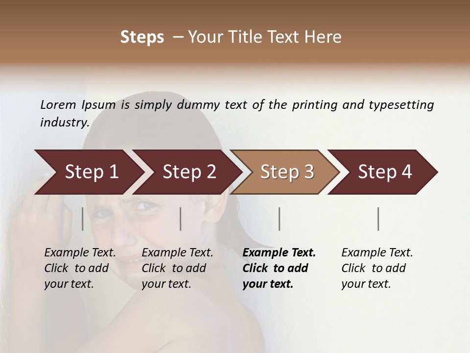 A Caucasian Girl Crying And Upset With Hands Against A Wall PowerPoint Template