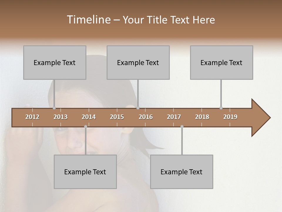 A Caucasian Girl Crying And Upset With Hands Against A Wall PowerPoint Template