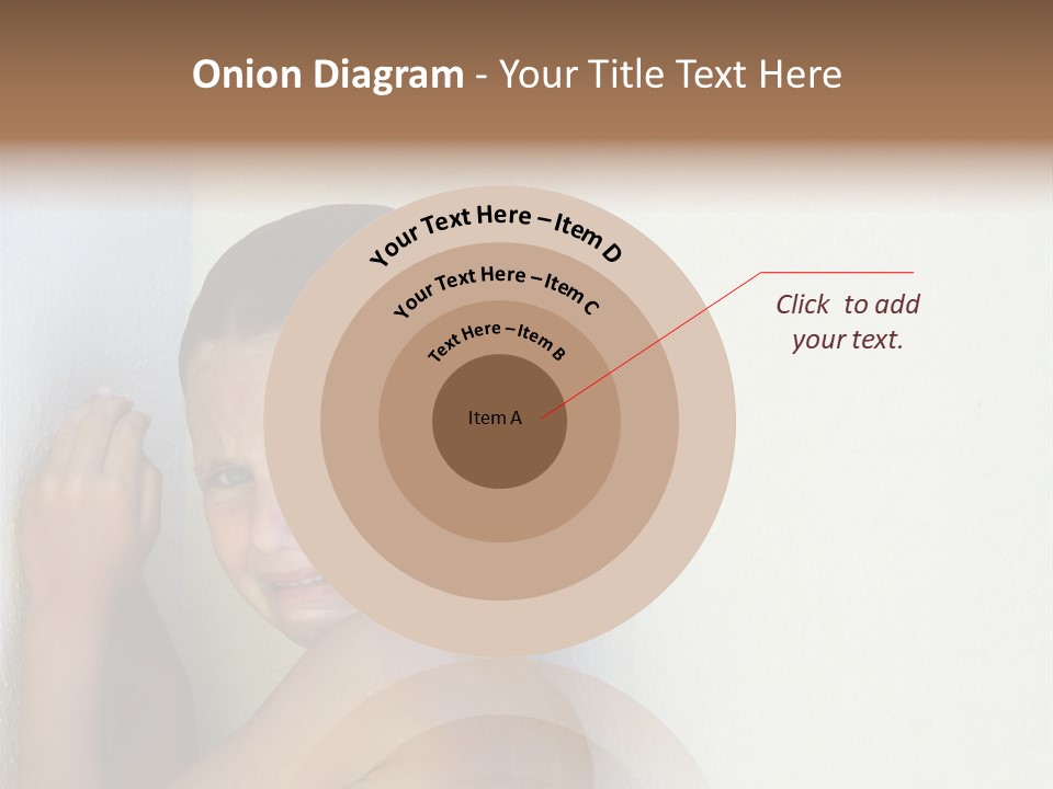 A Caucasian Girl Crying And Upset With Hands Against A Wall PowerPoint Template