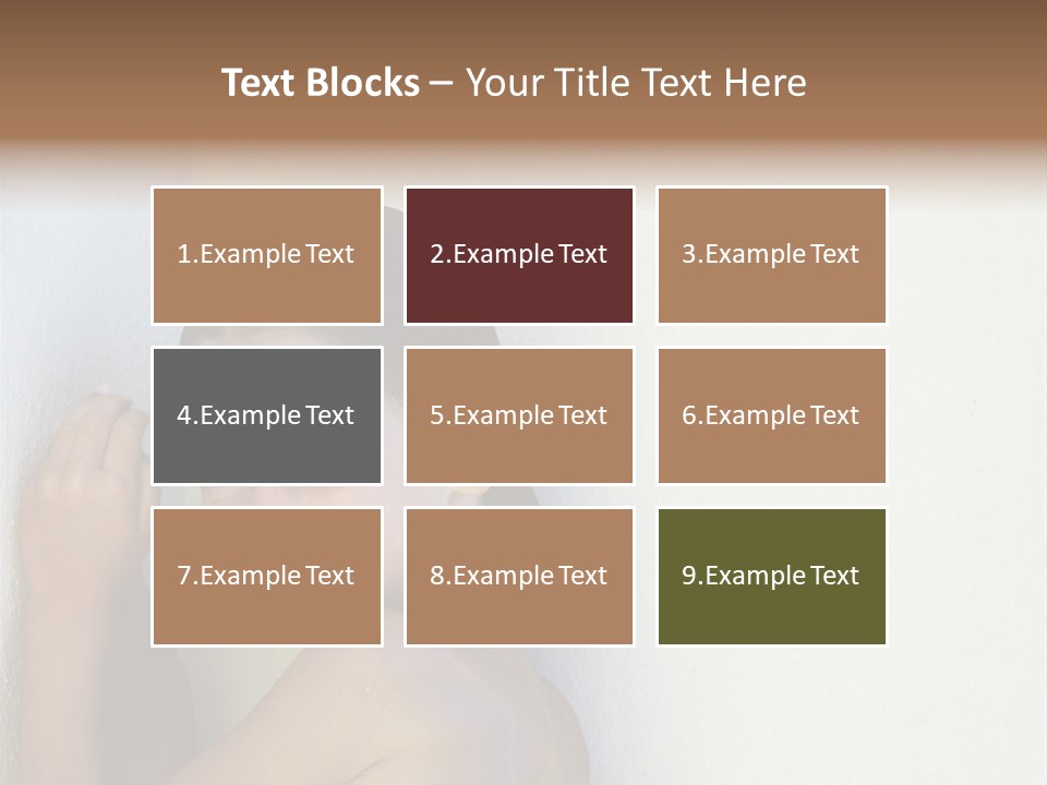 A Caucasian Girl Crying And Upset With Hands Against A Wall PowerPoint Template