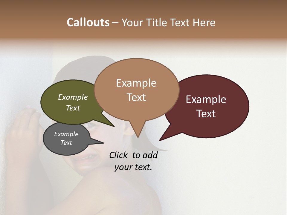 A Caucasian Girl Crying And Upset With Hands Against A Wall PowerPoint Template