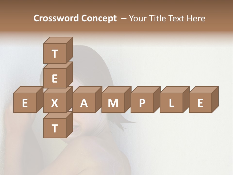 A Caucasian Girl Crying And Upset With Hands Against A Wall PowerPoint Template