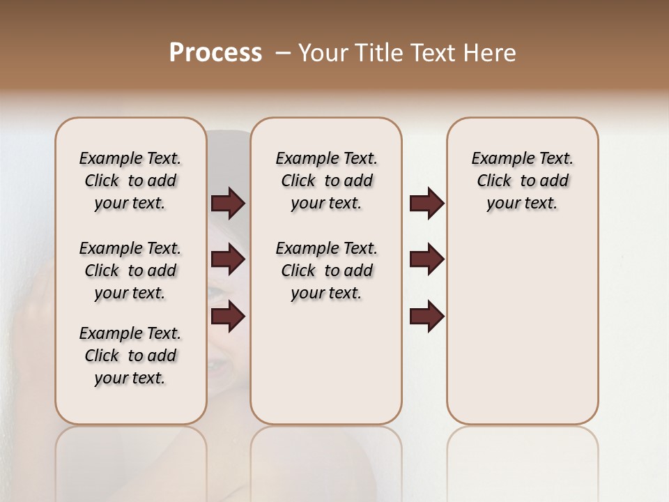 A Caucasian Girl Crying And Upset With Hands Against A Wall PowerPoint Template