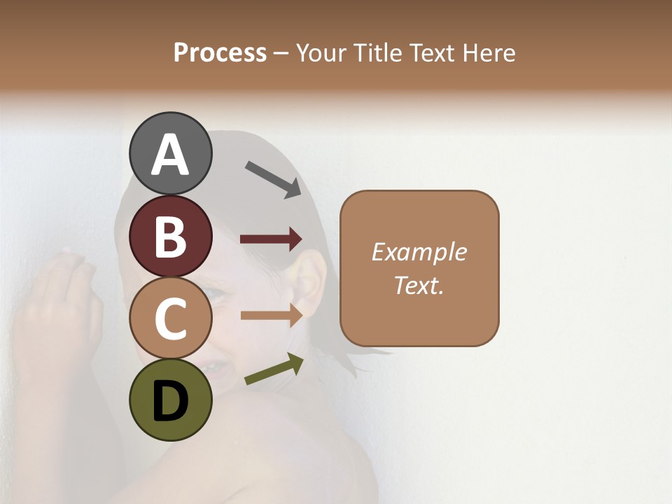 A Caucasian Girl Crying And Upset With Hands Against A Wall PowerPoint Template