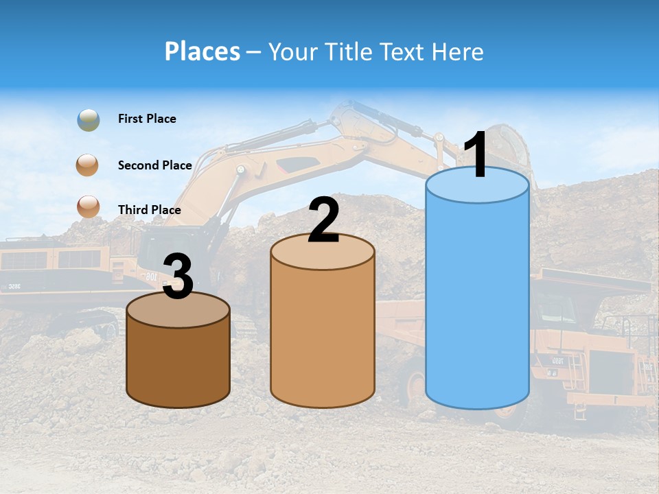 Backhoe Loader Loading Dumper PowerPoint Template