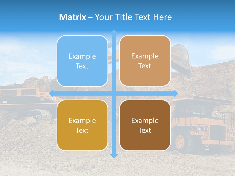 Backhoe Loader Loading Dumper PowerPoint Template