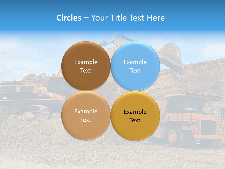 Backhoe Loader Loading Dumper PowerPoint Template