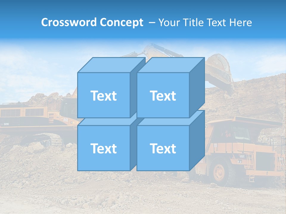 Backhoe Loader Loading Dumper PowerPoint Template