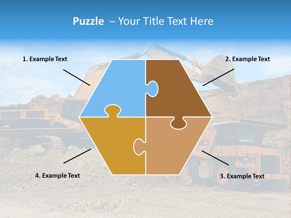 Backhoe Loader Loading Dumper PowerPoint Template