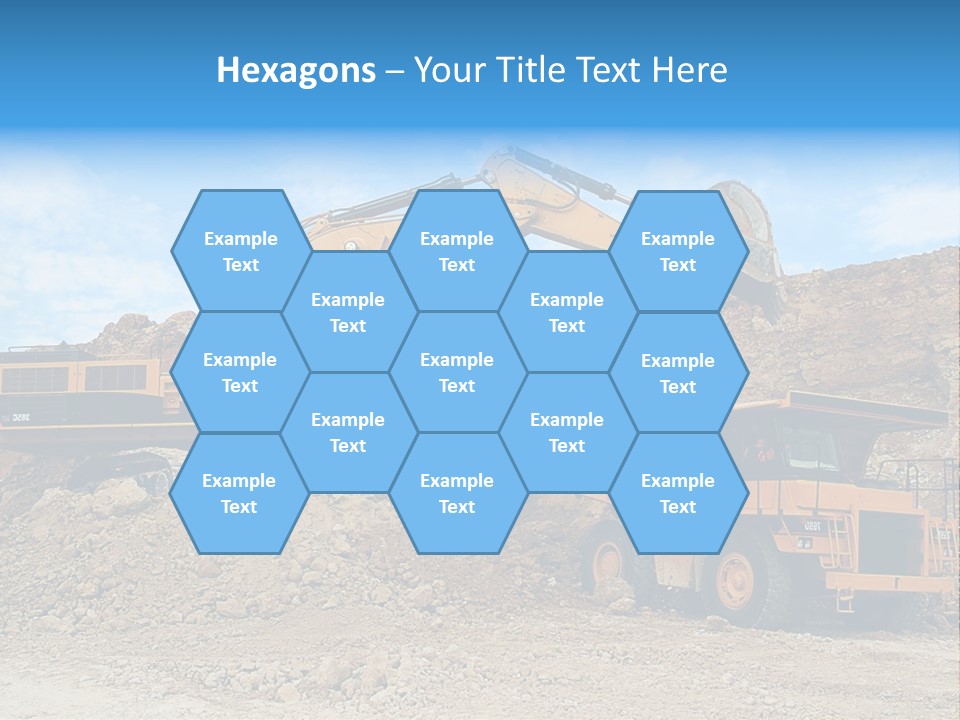 Backhoe Loader Loading Dumper PowerPoint Template