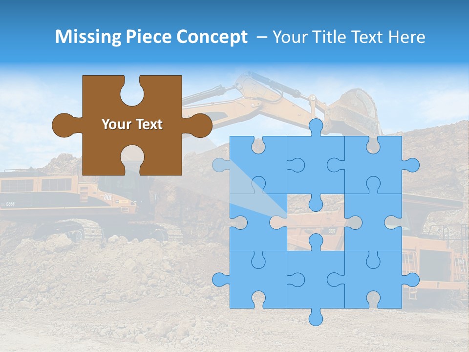 Backhoe Loader Loading Dumper PowerPoint Template