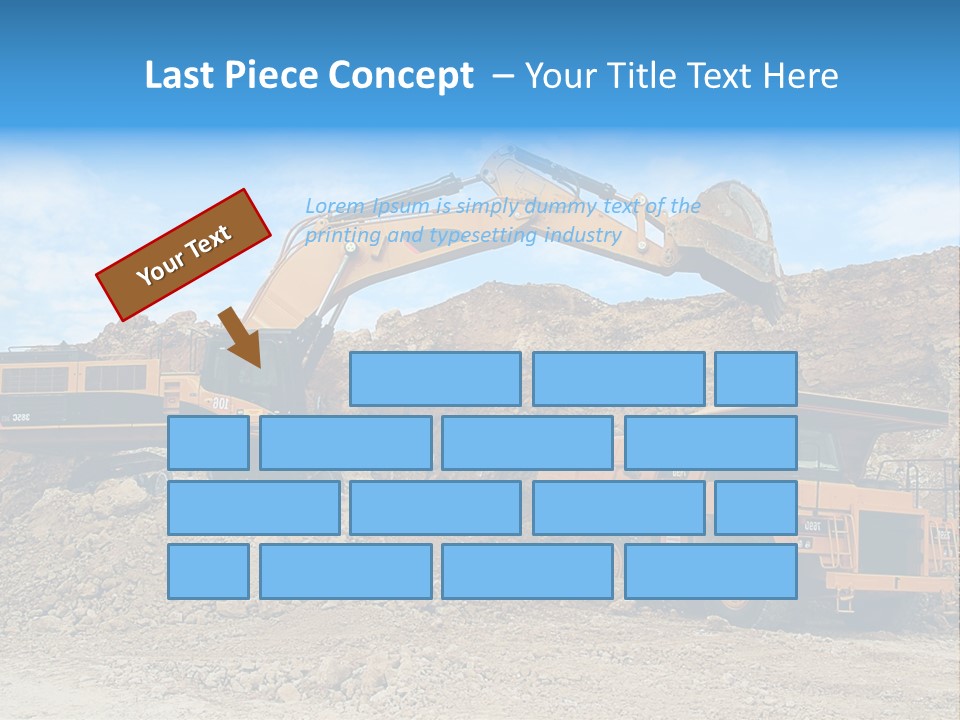 Backhoe Loader Loading Dumper PowerPoint Template
