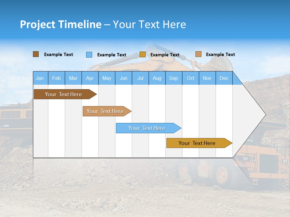 Backhoe Loader Loading Dumper PowerPoint Template