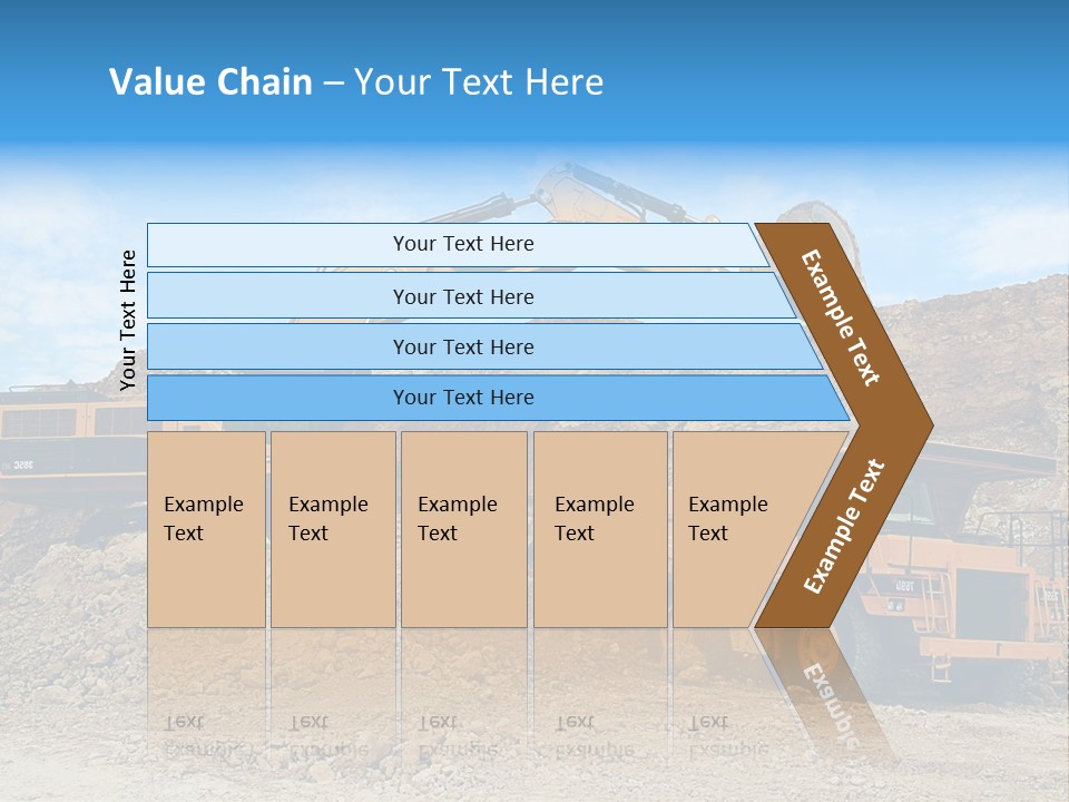 Backhoe Loader Loading Dumper PowerPoint Template