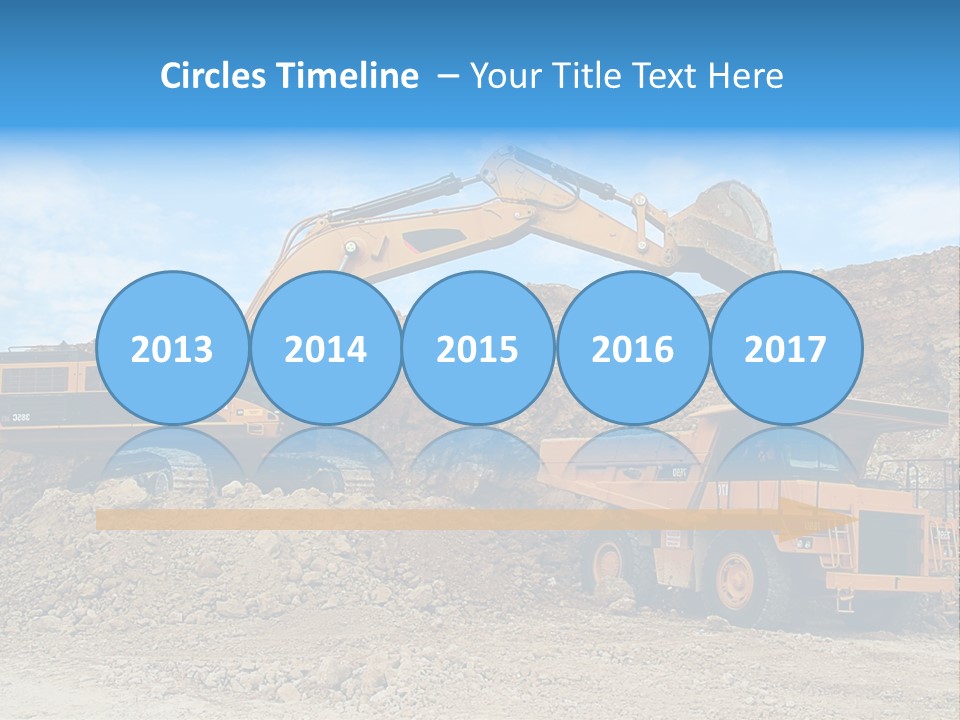 Backhoe Loader Loading Dumper PowerPoint Template