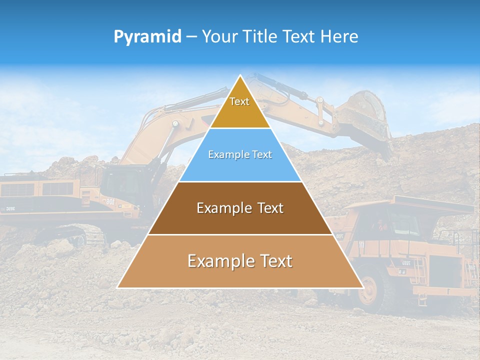 Backhoe Loader Loading Dumper PowerPoint Template