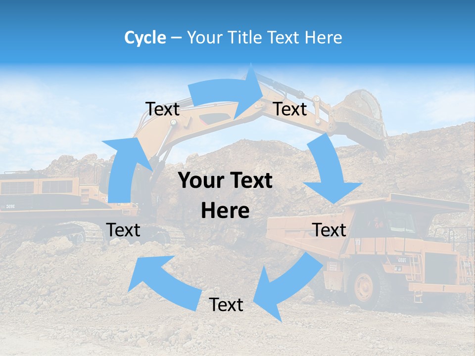 Backhoe Loader Loading Dumper PowerPoint Template