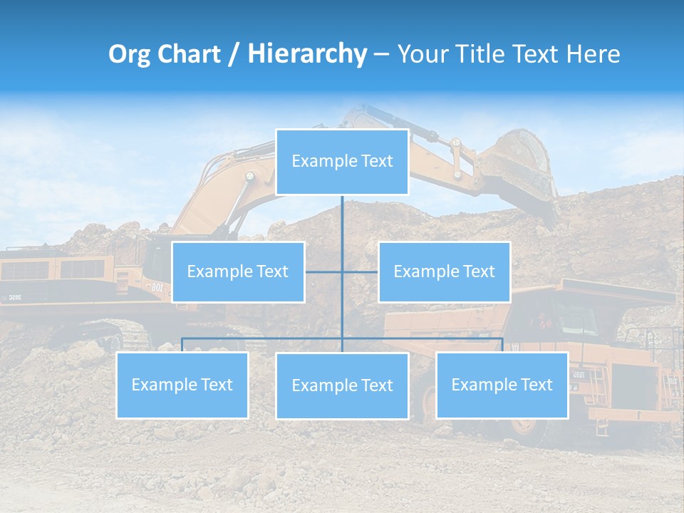 Backhoe Loader Loading Dumper PowerPoint Template
