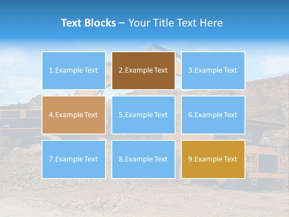 Backhoe Loader Loading Dumper PowerPoint Template
