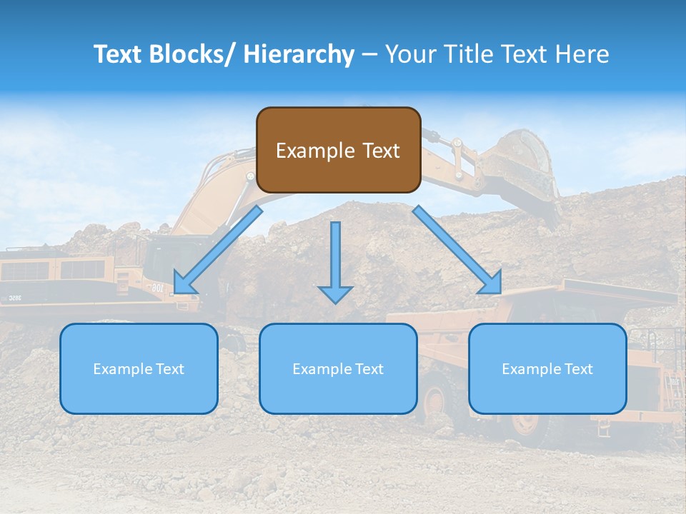 Backhoe Loader Loading Dumper PowerPoint Template