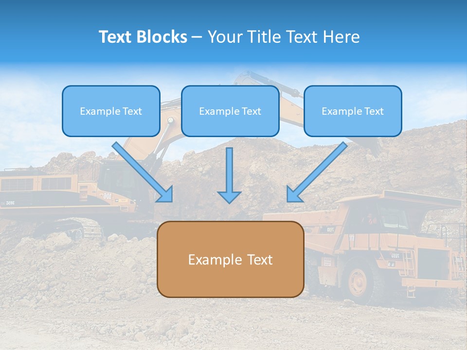 Backhoe Loader Loading Dumper PowerPoint Template