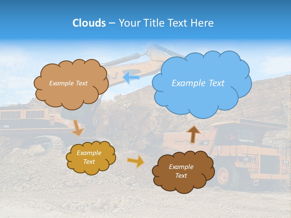 Backhoe Loader Loading Dumper PowerPoint Template