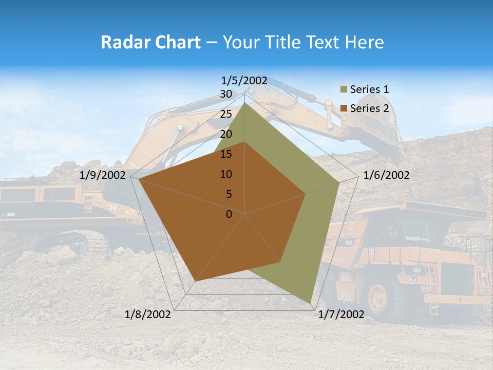 Backhoe Loader Loading Dumper PowerPoint Template