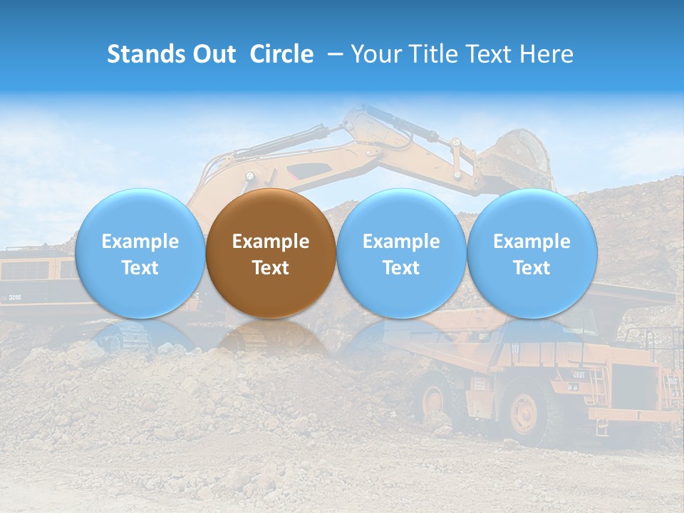 Backhoe Loader Loading Dumper PowerPoint Template