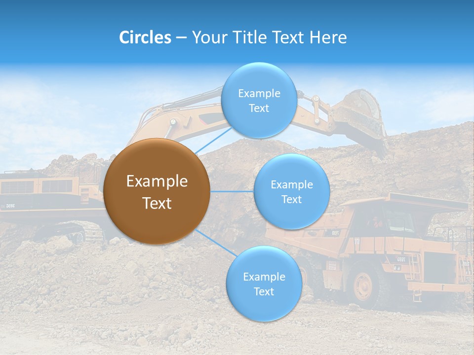 Backhoe Loader Loading Dumper PowerPoint Template