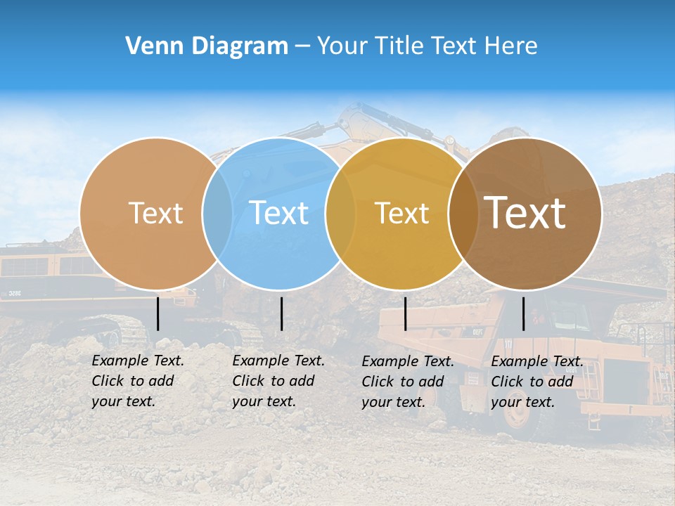 Backhoe Loader Loading Dumper PowerPoint Template