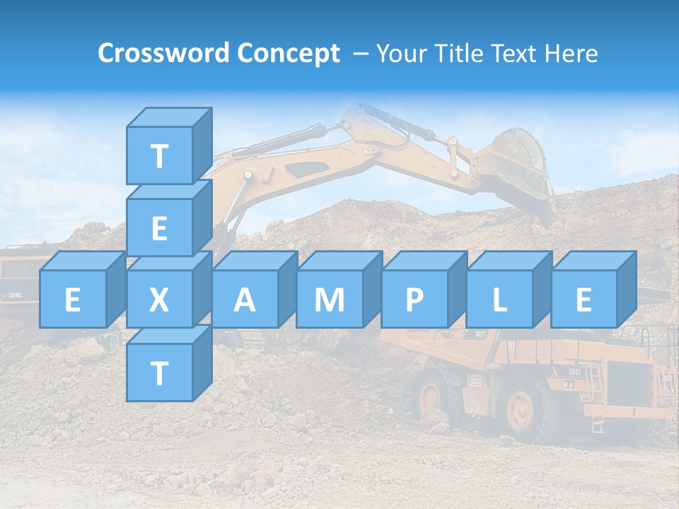 Backhoe Loader Loading Dumper PowerPoint Template