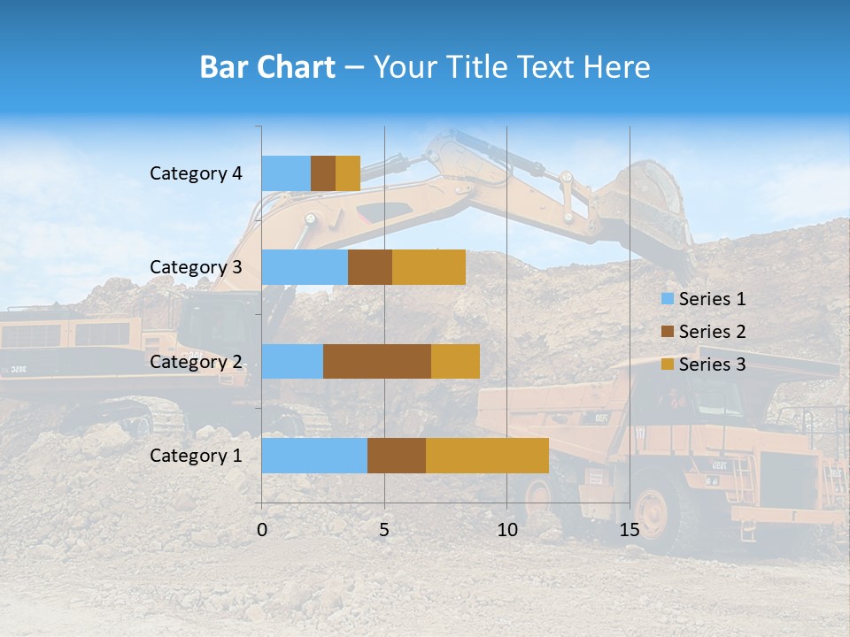 Backhoe Loader Loading Dumper PowerPoint Template