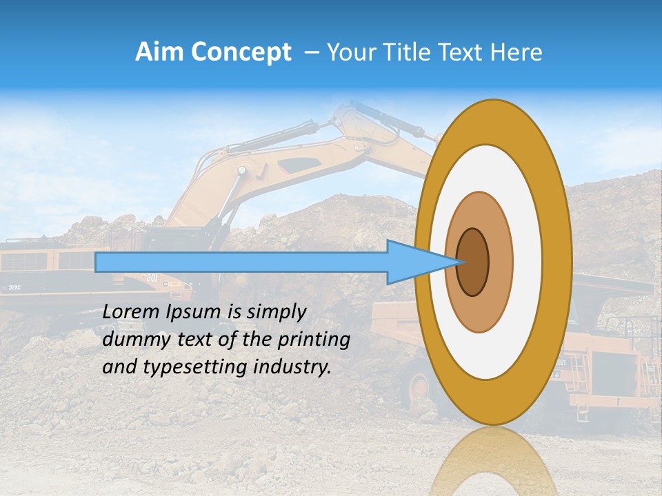 Backhoe Loader Loading Dumper PowerPoint Template