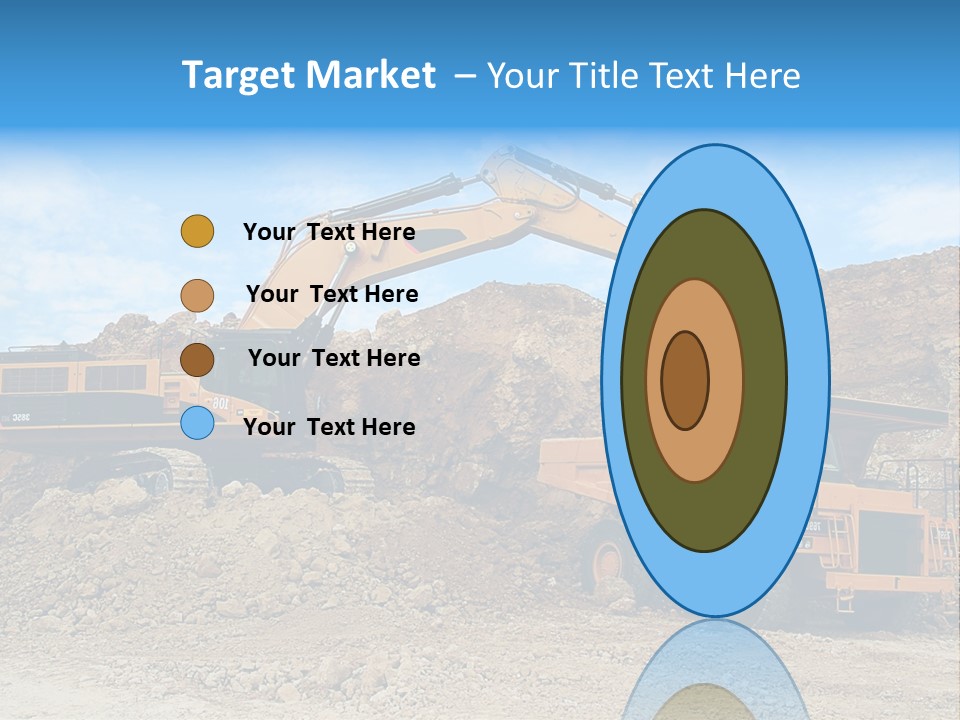 Backhoe Loader Loading Dumper PowerPoint Template