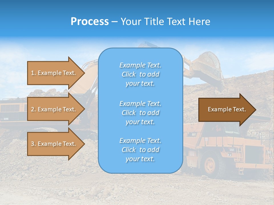 Backhoe Loader Loading Dumper PowerPoint Template