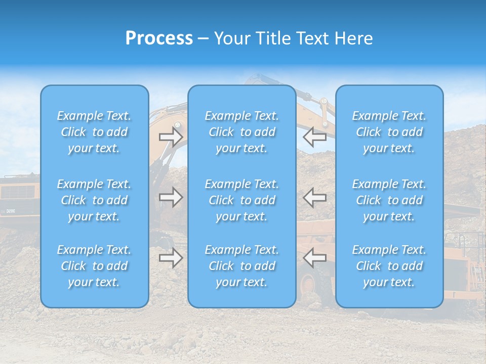 Backhoe Loader Loading Dumper PowerPoint Template