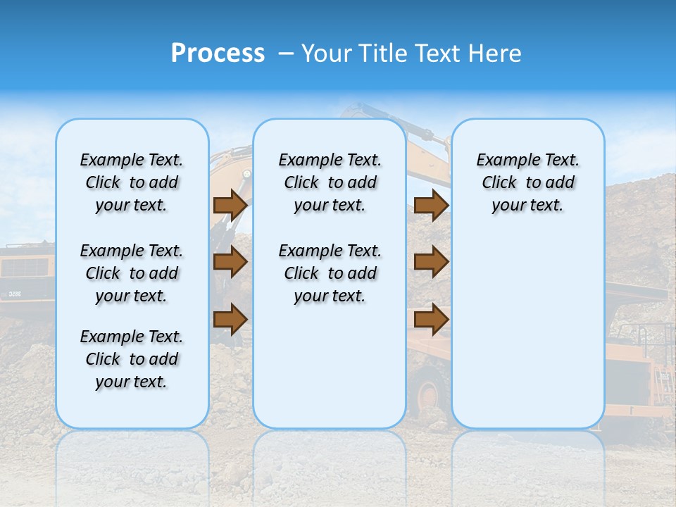 Backhoe Loader Loading Dumper PowerPoint Template