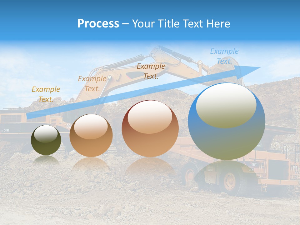 Backhoe Loader Loading Dumper PowerPoint Template