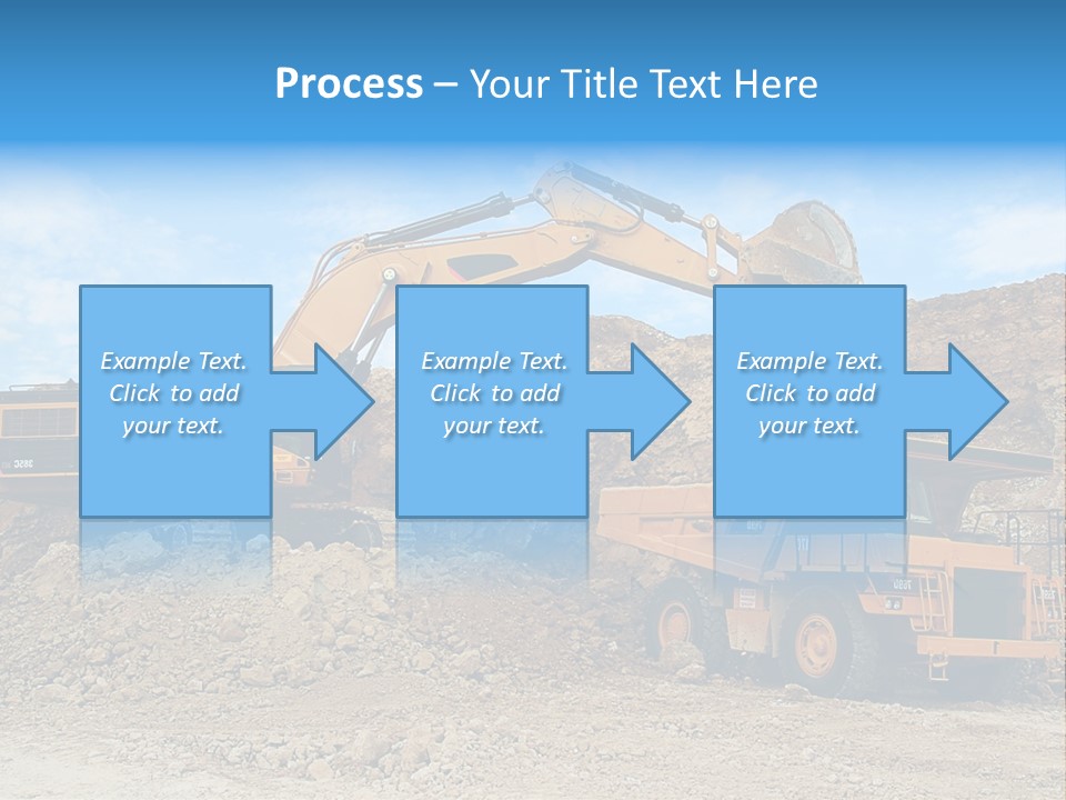 Backhoe Loader Loading Dumper PowerPoint Template