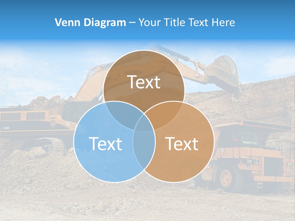 Backhoe Loader Loading Dumper PowerPoint Template