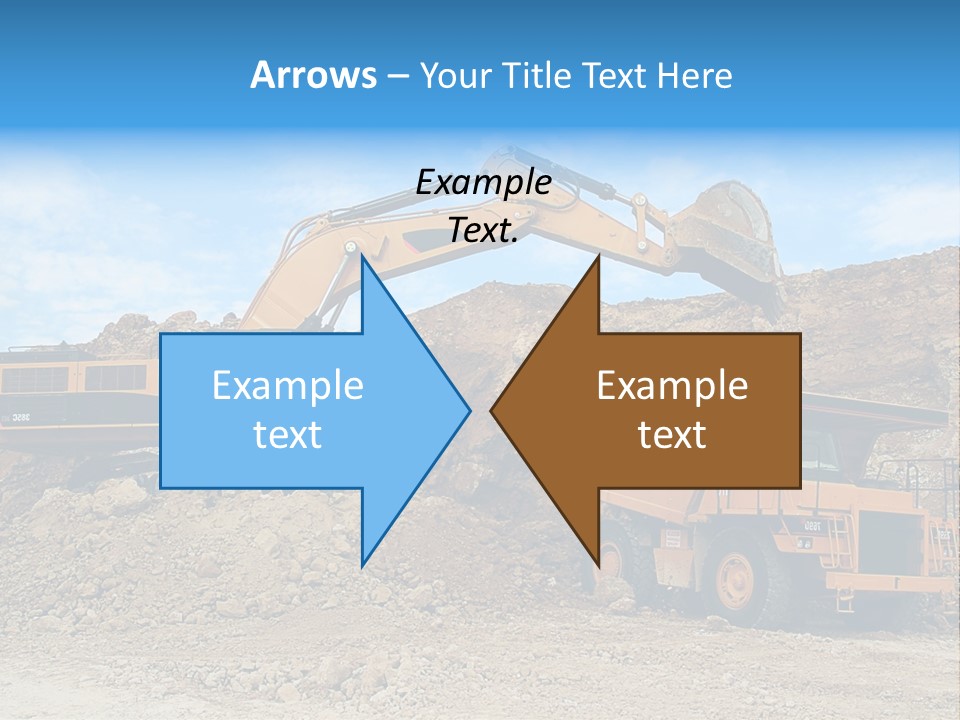 Backhoe Loader Loading Dumper PowerPoint Template
