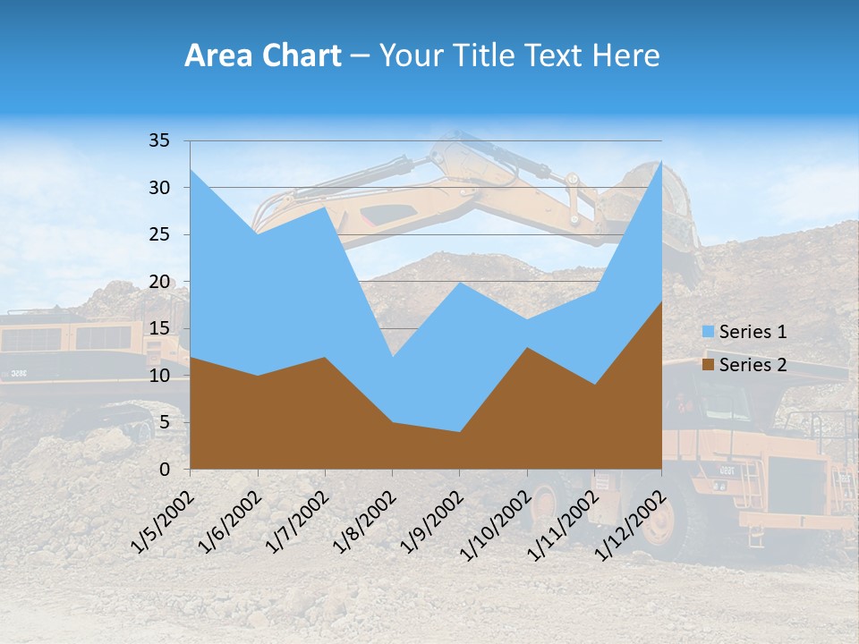 Backhoe Loader Loading Dumper PowerPoint Template