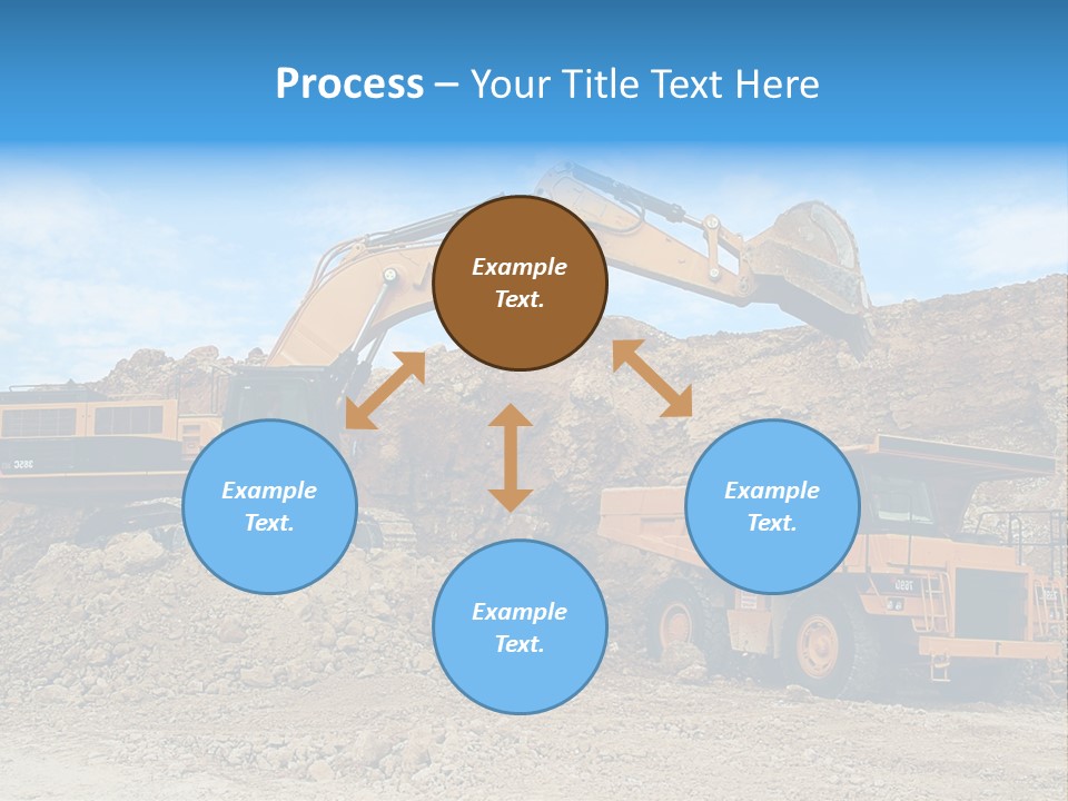 Backhoe Loader Loading Dumper PowerPoint Template