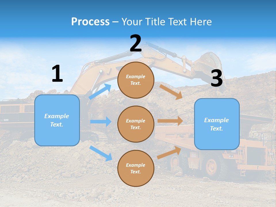 Backhoe Loader Loading Dumper PowerPoint Template