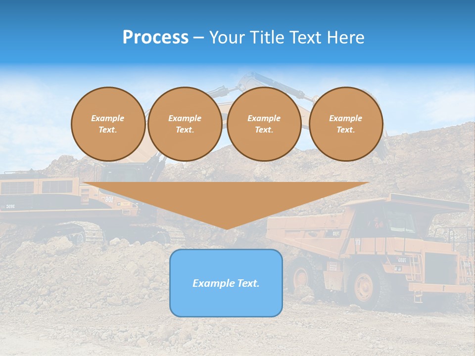 Backhoe Loader Loading Dumper PowerPoint Template