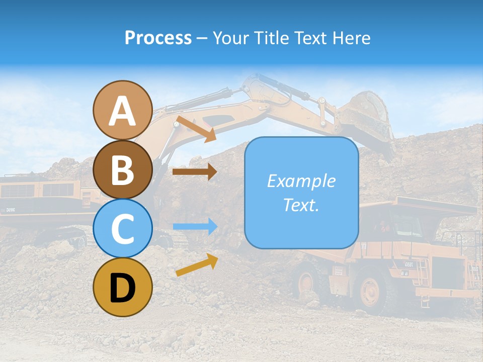 Backhoe Loader Loading Dumper PowerPoint Template