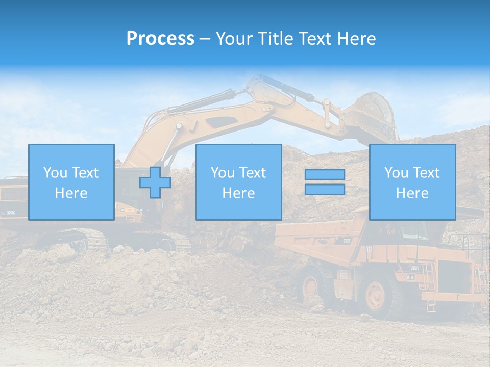 Backhoe Loader Loading Dumper PowerPoint Template