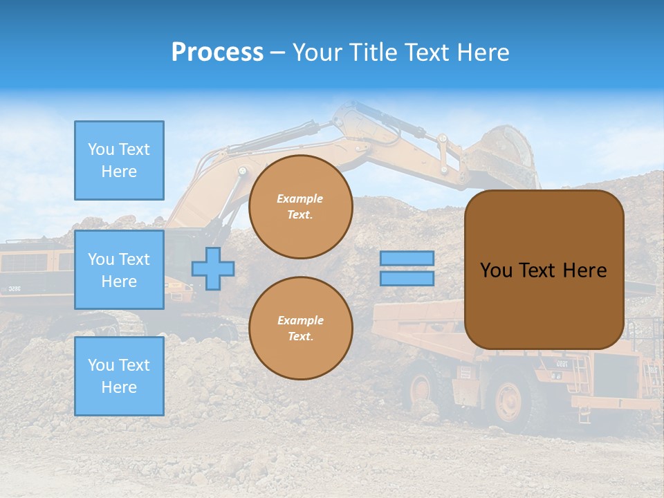 Backhoe Loader Loading Dumper PowerPoint Template