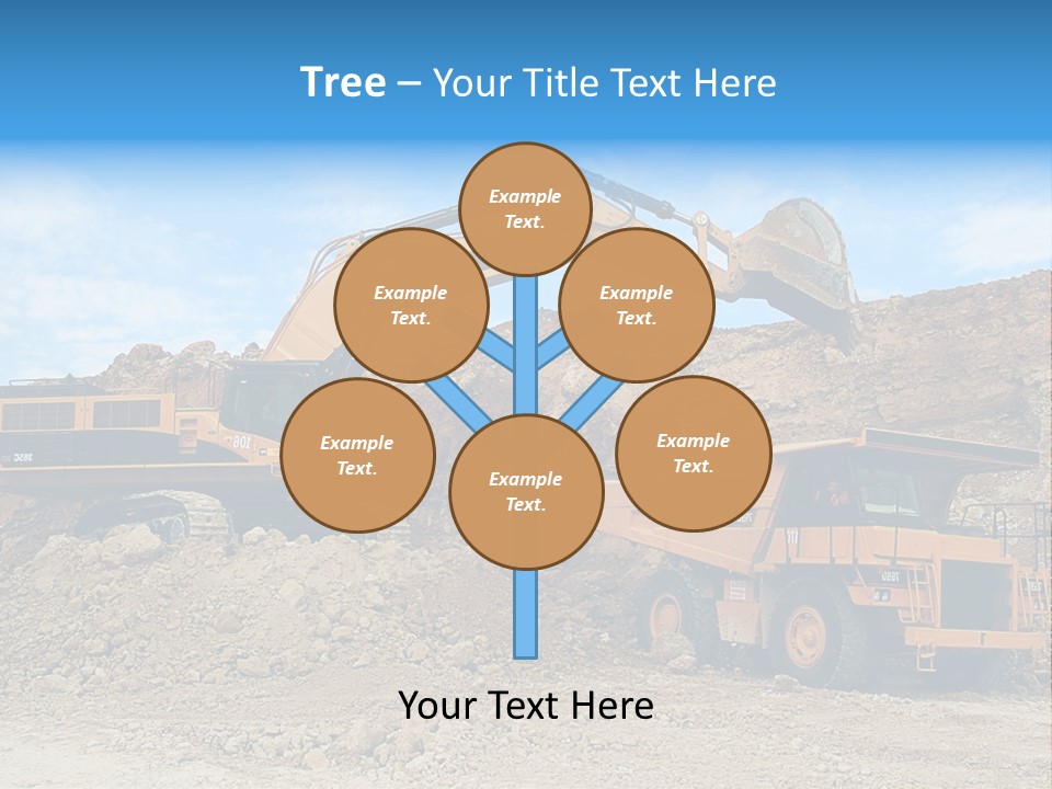 Backhoe Loader Loading Dumper PowerPoint Template