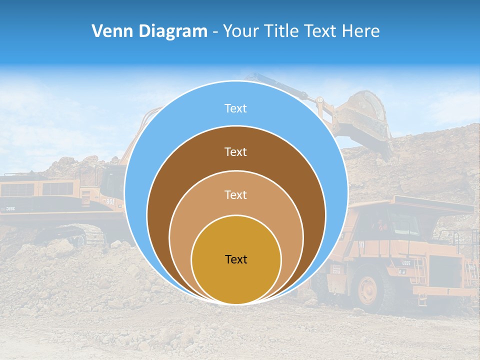 Backhoe Loader Loading Dumper PowerPoint Template